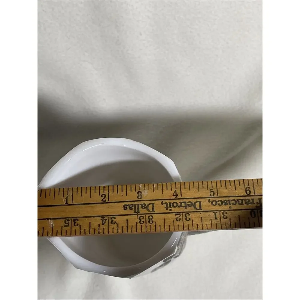 Vintage Westmoreland Milk Glass Paneled 8